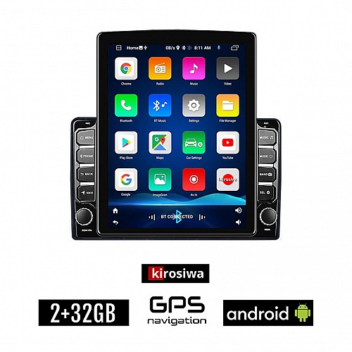 KIROSIWA MITSUBISHI OUTLANDER (2001 - 2005) Android οθόνη αυτοκίνητου 2GB με GPS WI-FI (ηχοσύστημα αφής 9.7" ιντσών OEM Youtube Playstore MP3 USB Radio Bluetooth Mirrorlink εργοστασιακή 4x60W, AUX)