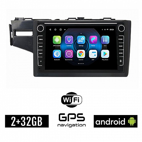 HONDA JAZZ (μετά το 2013) Android οθόνη αυτοκίνητου 2GB με GPS WI-FI (ηχοσύστημα αφής 8" ιντσών OEM Youtube Playstore MP3 USB Radio Bluetooth Mirrorlink εργοστασιακή, 4x60W, Navi)