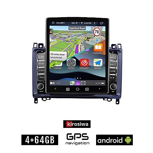 KIROSIWA VOLKSWAGEN CRAFTER (2006 - 2017) VW Android οθόνη αυτοκίνητου 4GB με GPS WI-FI (ηχοσύστημα αφής 9.7" ιντσών OEM Youtube Playstore MP3 USB Radio 4+64GB Bluetooth Mirrorlink εργοστασιακή 4x60W)