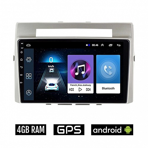 TOYOTA VERSO (2004 - 2009) Android οθόνη αυτοκίνητου 4GB με GPS WI-FI (ηχοσύστημα αφής 9" ιντσών OEM Youtube Playstore MP3 USB Radio Bluetooth Mirrorlink εργοστασιακή, 4x60W, AUX) TOY65-4GB