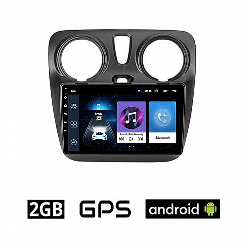 DACIA DOKKER (μετά το 2012) Android οθόνη αυτοκίνητου 2GB με GPS WI-FI (ηχοσύστημα αφής 9" ιντσών OEM Youtube Playstore MP3 USB Radio Bluetooth Mirrorlink εργοστασιακή, 4x60W, AUX) DA87-2GB
