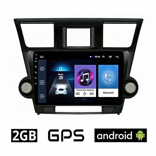 TOYOTA HIGHLANDER 2008-2015 Android οθόνη αυτοκίνητου 2GB με GPS WI-FI (ηχοσύστημα αφής 10" ιντσών OEM Youtube Playstore MP3 USB Radio Bluetooth Mirrorlink εργοστασιακή, 4x60W) TO564-2GB