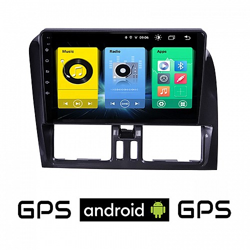 VOLVO XC60 (2009 - 2017) Android οθόνη αυτοκίνητου με GPS WI-FI (ηχοσύστημα αφής 9" ιντσών OEM Youtube Playstore MP3 USB Radio Bluetooth Mirrorlink εργοστασιακή, 4x60W, AUX, μαύρο, black)