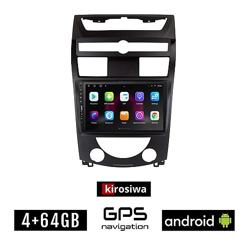 SSANGYONG REXTON (2006-2015) Android οθόνη αυτοκίνητου 4GB με GPS WI-FI (ηχοσύστημα αφής 9" ιντσών OEM Youtube Playstore MP3 USB Radio Bluetooth Mirrorlink εργοστασιακή, 4x60W, Navi)