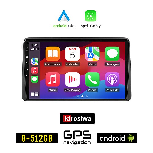 KIROSIWA TOYOTA YARIS (μετά το 2020) Android οθόνη αυτοκίνητου 8GB + 256GB με GPS WI-FI (ηχοσύστημα αφής 9" ιντσών OEM Android Auto Apple Carplay Youtube Playstore MP3 USB Radio Bluetooth Mirrorlink εργοστασιακή 4x60W, AUX)