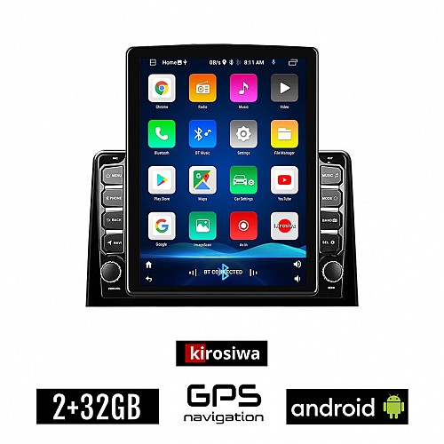 KIROSIWA TOYOTA PROACE CITY (μετά το 2018) Android οθόνη αυτοκίνητου 2GB με GPS WI-FI (ηχοσύστημα αφής 9.7" ιντσών OEM Youtube Playstore MP3 USB Radio Bluetooth Mirrorlink εργοστασιακή, 4x60W, AUX)