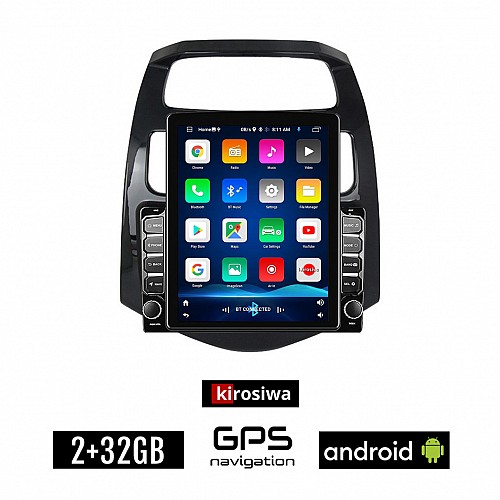 KIROSIWA CHEVROLET SPARK 2009-2015 Android οθόνη αυτοκίνητου 2GB με GPS WI-FI (ηχοσύστημα αφής 9.7" ιντσών OEM Youtube Playstore MP3 USB Radio Bluetooth Mirrorlink  εργοστασιακή, 4x60W, AUX)