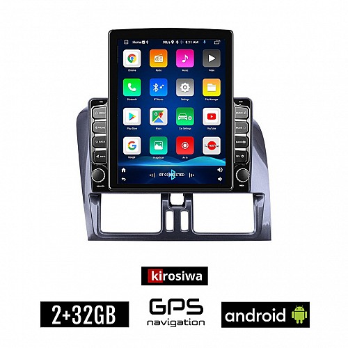 KIROSIWA VOLVO XC60 (2009 - 2017) Android οθόνη αυτοκίνητου 2GB με GPS WI-FI (ηχοσύστημα αφής 9.7" ιντσών OEM Youtube Playstore MP3 USB Radio Bluetooth Mirrorlink εργοστασιακή, 4x60W, AUX)