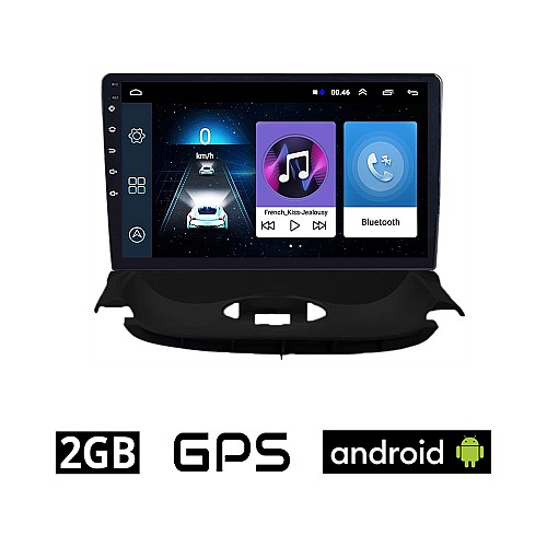 PEUGEOT 206 (1998 - 2006) Android οθόνη αυτοκίνητου 2GB με GPS WI-FI (ηχοσύστημα αφής 9" ιντσών OEM Youtube Playstore MP3 USB Radio Bluetooth Mirrorlink εργοστασιακή, 4x60W, AUX)