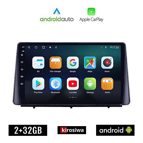 KIROSIWA FORD FOCUS (μετά το 2019) Android οθόνη αυτοκίνητου 2GB με GPS WI-FI (ηχοσύστημα αφής 10" ιντσών Android Auto Apple Carplay Youtube Playstore MP3 USB Radio Bluetooth Mirrorlink εργοστασιακή, 4x60W, AUX)
