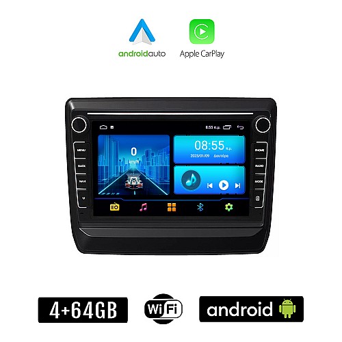 ISUZU D-MAX (μετά το 2021) Android οθόνη αυτοκίνητου 4+64GB με GPS WI-FI (ηχοσύστημα αφής 8" ιντσών 4GB CarPlay Android Auto Car Play Youtube Playstore MP3 USB Radio Bluetooth Mirrorlink εργοστασιακή, 4x60W, Navi)