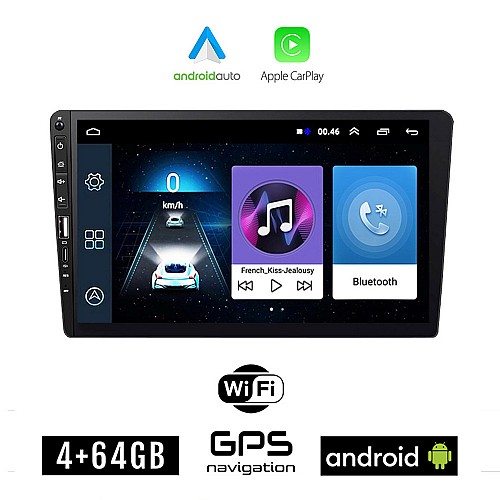 4GB 9" ιντσών Android οθόνη αυτοκινήτου με GPS (ηχοσύστημα αφής WI-FI 2DIN OEM Youtube Playstore Spotify MP3 USB Radio Bluetooth Mirrorlink 4x60W Navi Universal 2-DIN) K70784