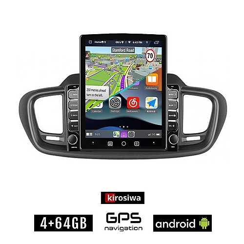 KIROSIWA KIA SORENTO (2015-2020) Android οθόνη αυτοκίνητου 4GB με GPS WI-FI (ηχοσύστημα αφής 9.7" ιντσών OEM Youtube Playstore MP3 USB Radio 4+64GB Bluetooth Mirrorlink εργοστασιακή, 4x60W, AUX)