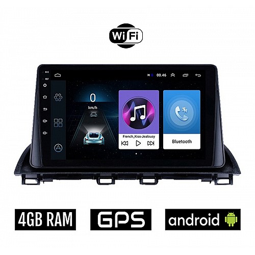 MAZDA CX-4 (μετά το 2014) Android οθόνη αυτοκίνητου 4GB με GPS WI-FI (ηχοσύστημα αφής 9" ιντσών OEM Youtube Playstore MP3 USB Radio Bluetooth Mirrorlink εργοστασιακή, 4x60W, AUX)