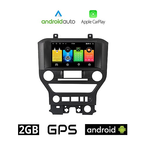FORD MUSTANG (2015 - 2020) Android οθόνη αυτοκίνητου 2GB με GPS WI-FI (ηχοσύστημα αφής 9" ιντσών OEM Android Auto Apple Carplay Youtube Playstore MP3 USB Radio Bluetooth Mirrorlink εργοστασιακή, 4x60W, AUX)