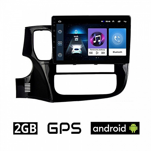 MITSUBISHI OUTLANDER (μετά το 2013) Android οθόνη αυτοκίνητου 2GB με GPS WI-FI (ηχοσύστημα αφής 10" ιντσών OEM Youtube Playstore MP3 USB Radio Bluetooth Mirrorlink εργοστασιακή, 4x60W, AUX, μαύρο)