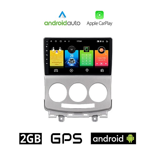 MAZDA 5 (2004 - 2010) Android οθόνη αυτοκίνητου 2GB με GPS WI-FI (ηχοσύστημα αφής 9" ιντσών OEM Android Auto Apple Carplay Youtube Playstore MP3 USB Radio Bluetooth Mirrorlink εργοστασιακή, 4x60W, AUX)