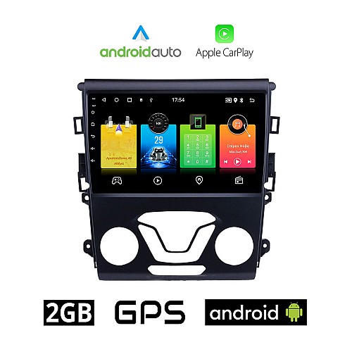FORD MONDEO (μετά το 2013) Android οθόνη αυτοκίνητου 2GB με GPS WI-FI (ηχοσύστημα αφής 9" ιντσών OEM Android Auto Apple Carplay Youtube Playstore MP3 USB Radio Bluetooth Mirrorlink εργοστασιακή, 4x60W, AUX)