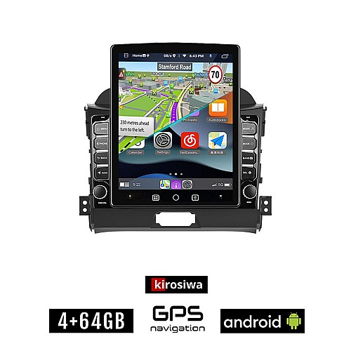 KIROSIWA KIA SPORTAGE (2010 - 2015) Android οθόνη αυτοκίνητου 4GB με GPS WI-FI (ηχοσύστημα αφής 9.7" ιντσών OEM Youtube Playstore MP3 USB Radio 4+64GB Bluetooth Mirrorlink εργοστασιακή, 4x60W, AUX)