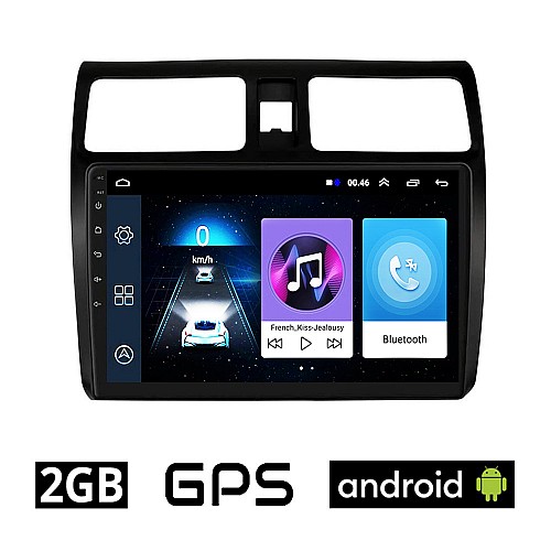 SUZUKI SWIFT (2005 - 2011) Android οθόνη αυτοκίνητου 2GB με GPS WI-FI (ηχοσύστημα αφής 10" ιντσών OEM Youtube Playstore MP3 USB Radio Bluetooth Mirrorlink εργοστασιακή, 4x60W)