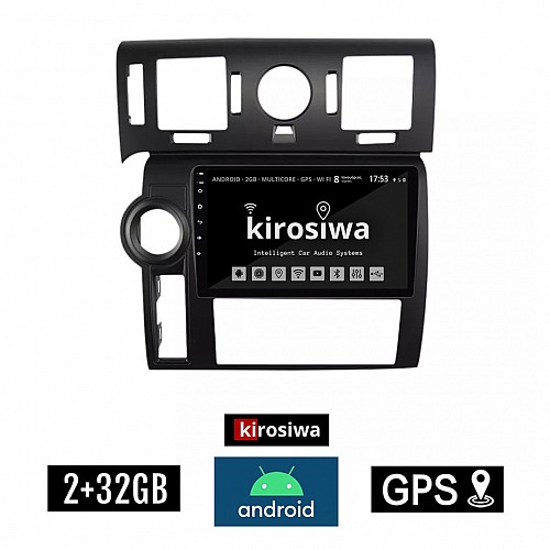 KIROSIWA 2+32GB HUMMER H2 (2008 - 2009) Android οθόνη αυτοκίνητου 2GB με GPS WI-FI (ηχοσύστημα αφής 9" ιντσών OEM Youtube Playstore MP3 USB Radio Bluetooth Mirrorlink εργοστασιακή, 4x60W, AUX, μαύρο) KL-1121