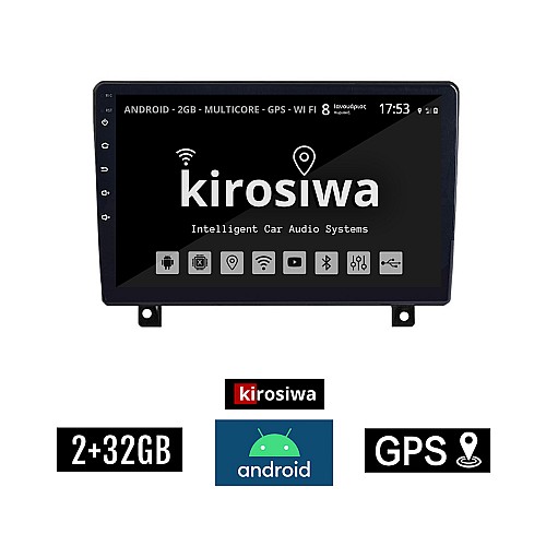 KIROSIWA 2+32GB OPEL ASTRA H (2004-2010) Android οθόνη αυτοκίνητου 2GB με GPS WI-FI (ηχοσύστημα αφής 9" ιντσών Youtube Playstore MP3 USB Radio Bluetooth Mirrorlink εργοστασιακή, 4x60W, AUX)
