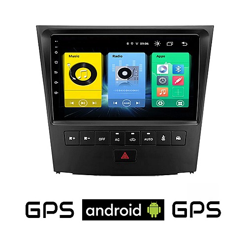 LEXUS GS (2004-2011) Android οθόνη αυτοκίνητου με GPS WI-FI (ηχοσύστημα αφής 9" ιντσών OEM Youtube Playstore MP3 USB Radio Bluetooth Mirrorlink εργοστασιακή, 4x60W, AUX)