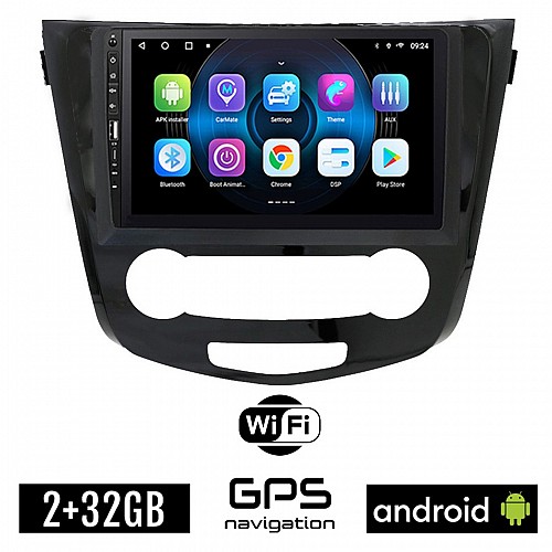 NISSAN QASHQAI (μετά το 2014) Android οθόνη αυτοκίνητου 2GB με GPS WI-FI (ηχοσύστημα αφής 9" ιντσών OEM Youtube Playstore MP3 USB Radio Bluetooth Mirrorlink εργοστασιακή, 4x60W, Navi) WR7078274