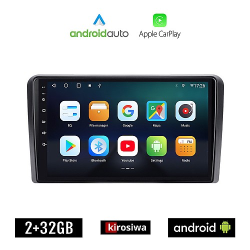 KIROSIWA OPEL Android για CORSA C D, ASTRA H G, VECTRA ZAFIRA ANTARA οθόνη αυτοκίνητου 2GB με GPS WI-FI (ηχοσύστημα αφής 9" ιντσών Auto Apple Carplay Youtube Playstore MP3 USB Bluetooth εργοστασιακή 4x60W OEM)