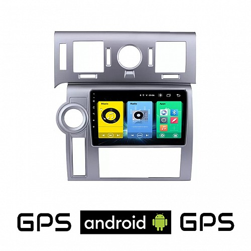 HUMMER H2 (2008 - 2009) Android οθόνη αυτοκίνητου με GPS WI-FI (ηχοσύστημα αφής 9" ιντσών OEM Youtube Playstore MP3 USB Radio Bluetooth Mirrorlink εργοστασιακή, 4x60W, AUX,ασημί) HU12
