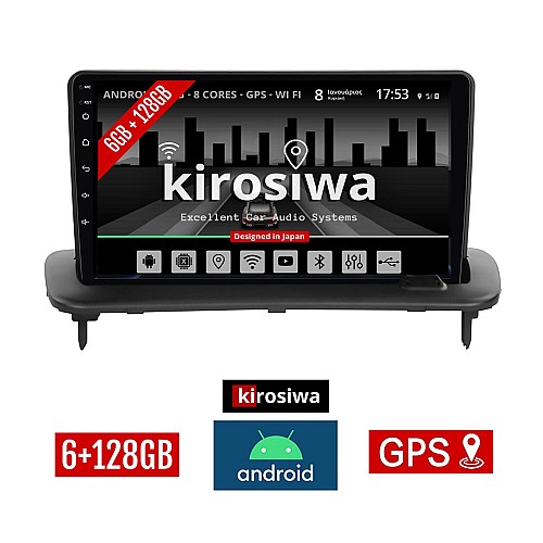 KIROSIWA 6+128GB VOLVO S40 (2004-2012) Android οθόνη αυτοκίνητου 6GB με GPS WI-FI (ηχοσύστημα αφής 9" ιντσών OEM Youtube Playstore MP3 USB Radio Bluetooth Mirrorlink  DSP Apple Carplay Android Auto 4G SIM card 4x60W, AUX) RM-5843