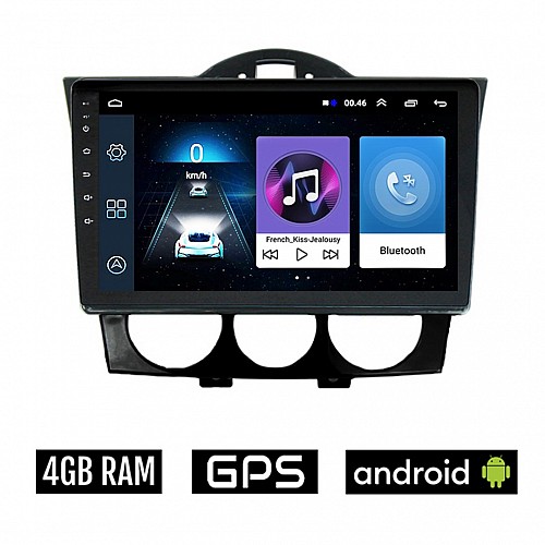 MAZDA RX-8 (2001 - 2008) Android οθόνη αυτοκίνητου 4GB με GPS WI-FI (ηχοσύστημα αφής 9" ιντσών OEM Youtube Playstore MP3 USB Radio Bluetooth Mirrorlink εργοστασιακή, 4x60W, AUX) MA759-4GB