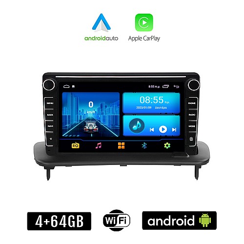 VOLVO C30 (2006-2013) Android οθόνη αυτοκίνητου 4+64GB με GPS WI-FI (ηχοσύστημα αφής 8" ιντσών 4GB CarPlay Android Auto Car Play Youtube Playstore MP3 USB Radio Bluetooth Mirrorlink  εργοστασιακή, 4x60W, Navi)