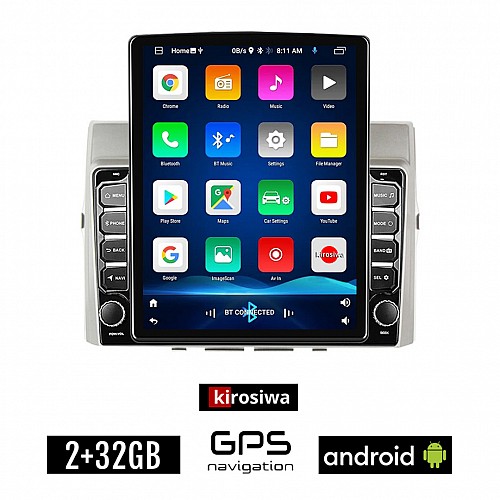 KIROSIWA TOYOTA VERSO (2004 - 2009) Android οθόνη αυτοκίνητου 2GB με GPS WI-FI (ηχοσύστημα αφής 9.7" ιντσών OEM Youtube Playstore MP3 USB Radio Bluetooth Mirrorlink εργοστασιακή 4x60W)