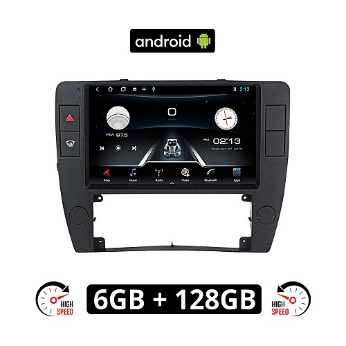 VOLKSWAGEN PASSAT (2000 - 2005) Android οθόνη αυτοκίνητου 6GB με GPS WI-FI (ηχοσύστημα αφής 9" ιντσών OEM Youtube Playstore MP3 USB Radio Bluetooth Mirrorlink VW εργοστασιακή, 4x60W, AUX)