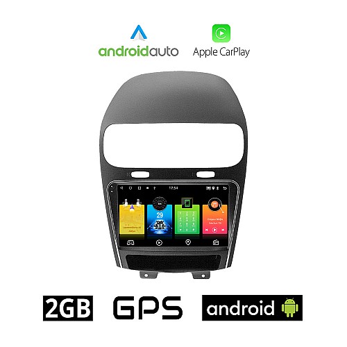 FIAT FREEMONT (μετά το 2008) Android οθόνη αυτοκίνητου 2GB με GPS WI-FI (ηχοσύστημα αφής 9" ιντσών OEM Android Auto Apple Carplay Youtube Playstore MP3 USB Radio Bluetooth Mirrorlink εργοστασιακή, 4x60W, AUX)