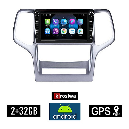 JEEP GRAND CHEROKEE (μετά το 2011) Android οθόνη αυτοκίνητου 2GB με GPS WI-FI (ηχοσύστημα αφής 8" ιντσών OEM Youtube Playstore MP3 USB Radio Bluetooth Mirrorlink εργοστασιακή, 4x60W, Navi)
