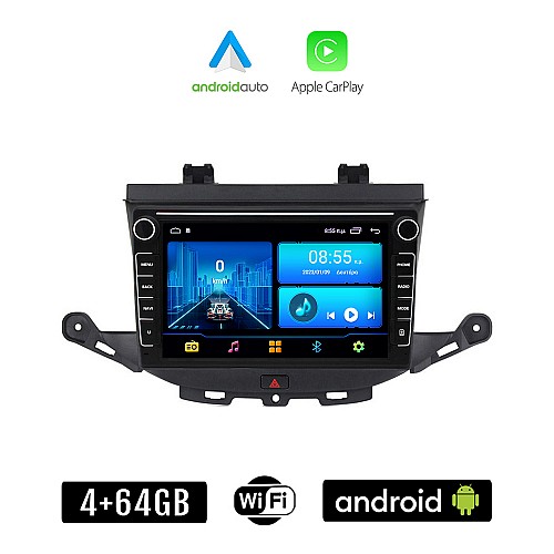 OPEL ASTRA K (μετά το 2015) Android οθόνη αυτοκίνητου 4+64GB με GPS WI-FI (ηχοσύστημα αφής 8" ιντσών 4GB CarPlay Android Auto Car Play Youtube Playstore MP3 USB Radio Bluetooth Mirrorlink εργοστασιακή, 4x60W, Navi)