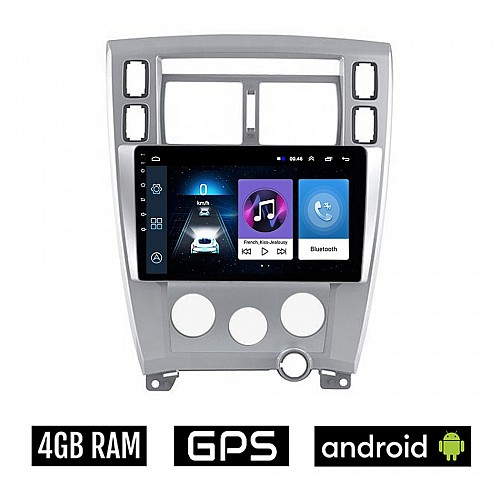 HYUNDAI TUCSON (2004 - 2010) A/C Android οθόνη αυτοκίνητου 4GB με GPS WI-FI (ηχοσύστημα αφής 10" ιντσών OEM Youtube Playstore MP3 USB Radio Bluetooth εργοστασιακή, 4x60W, AUX)