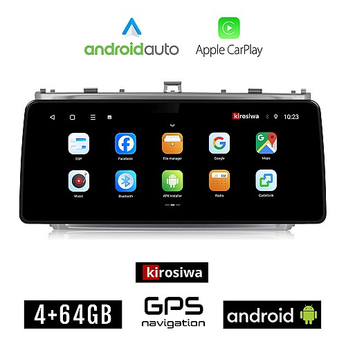 KIROSIWA TOYOTA AVENSIS (2009 - 2016) Android οθόνη αυτοκίνητου 4GB (+64GB) με GPS WI-FI (ηχοσύστημα αφής 12.3" ιντσών OEM Android Auto Apple Carplay Youtube Playstore MP3 USB Radio Bluetooth Mirrorlink εργοστασιακή canbus 4x60W)