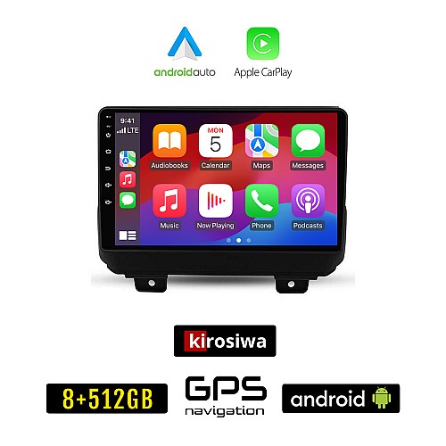 KIROSIWA DODGE (μετά το 2007) Android οθόνη αυτοκίνητου 8GB + 256GB με GPS WI-FI (ηχοσύστημα αφής 9" ιντσών OEM Android Auto Apple Carplay Youtube Playstore MP3 USB Radio Bluetooth Mirrorlink εργοστασιακή, 4x60W, AUX)