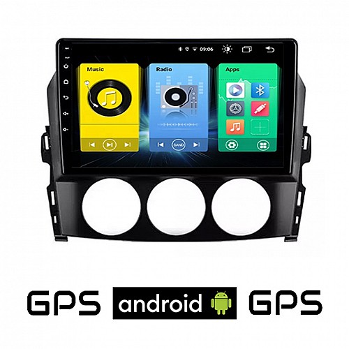 MAZDA MX-5 (2005 - 2015) Android οθόνη αυτοκίνητου με GPS WI-FI (ηχοσύστημα αφής 9" ιντσών OEM Youtube Playstore MP3 USB Radio Bluetooth Mirrorlink εργοστασιακή, 4x60W, AUX) MA65