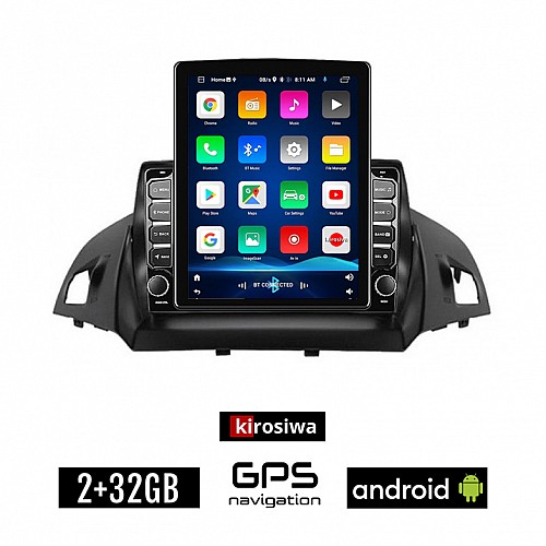 KIROSIWA FORD KUGA (μετά το 2013) Android οθόνη αυτοκίνητου 2GB με GPS WI-FI (ηχοσύστημα αφής 9.7" ιντσών OEM Youtube Playstore MP3 USB Radio Bluetooth Mirrorlink εργοστασιακή, 4x60W, AUX)