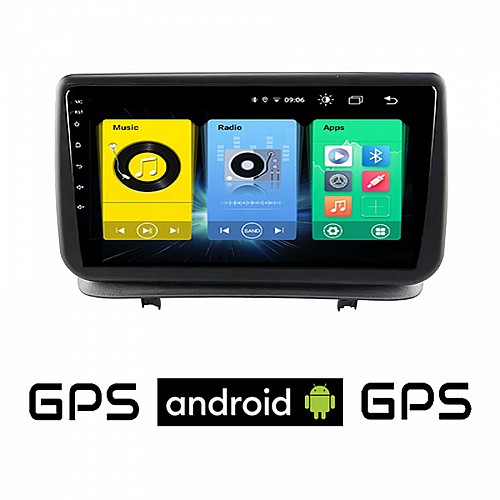 RENAULT CLIO (2005-2011) Android οθόνη αυτοκίνητου με GPS WI-FI (ηχοσύστημα αφής 9" ιντσών OEM Youtube Playstore MP3 USB Radio Bluetooth Mirrorlink εργοστασιακή, 4x60W, AUX)