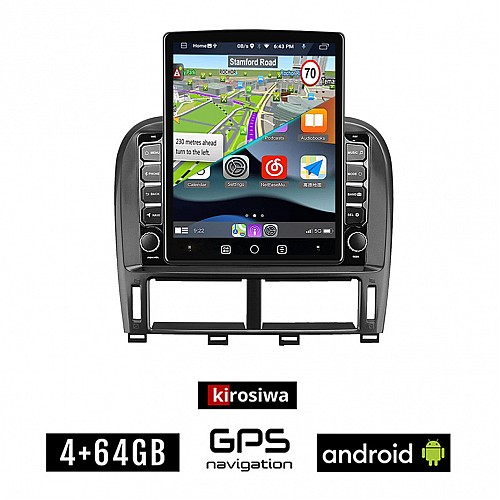 KIROSIWA LEXUS LS 430 - XF 430 2000-2006 Android οθόνη αυτοκίνητου 4GB με GPS WI-FI (ηχοσύστημα αφής 9.7" ιντσών OEM Youtube Playstore MP3 USB Radio 4+64GB Bluetooth Mirrorlink εργοστασιακή, 4x60W, AUX)