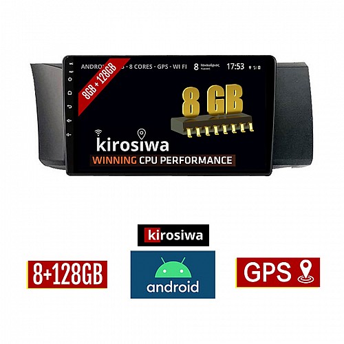 KIROSIWA 8GB + 128GB TOYOTA GT86 (μετά το 2012) Android οθόνη αυτοκίνητου με GPS WI-FI (ηχοσύστημα αφής 9" ιντσών OEM Youtube Playstore MP3 USB Radio Bluetooth Mirrorlink DSP Apple Carplay Android Auto 4G Sim Card 4x60W, AUX) RS-567