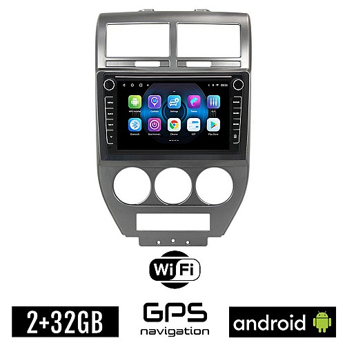 JEEP PATRIOT (2006 - 2016) Android οθόνη αυτοκίνητου 2GB με GPS WI-FI (ηχοσύστημα αφής 8" ιντσών OEM Youtube Playstore MP3 USB Radio Bluetooth Mirrorlink 4x60W εργοστασιακού τύπου)