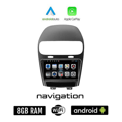FIAT FREEMONT (μετά το 2008) Android οθόνη αυτοκίνητου 8GB + 128GB με GPS WI-FI (ηχοσύστημα αφής 9" ιντσών OEM Android Auto Apple Carplay Youtube Playstore MP3 USB Radio Bluetooth Mirrorlink εργοστασιακή, 4x60W)