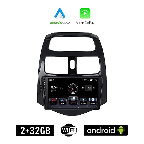 CHEVROLET SPARK 2009-2015 Android οθόνη αυτοκίνητου 2+32GB με GPS WI-FI (ηχοσύστημα αφής 9" ιντσών Apple CarPlay Android Auto 2GB Car Play Youtube Playstore MP3 USB Radio Bluetooth Mirrorlink  εργοστασιακή, 4x60W, Navi)
