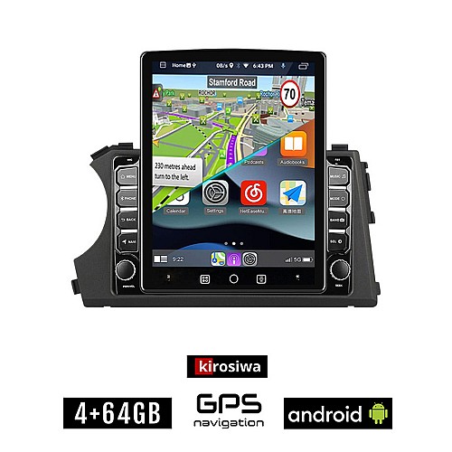 KIROSIWA SSANGYONG ACTYON - KYRON 2 (2006 - 2015) Android οθόνη αυτοκίνητου 4GB με GPS WI-FI (ηχοσύστημα αφής 9.7" ιντσών OEM Youtube Playstore MP3 USB Radio 4+64GB Bluetooth Mirrorlink εργοστασιακή 4x60W)